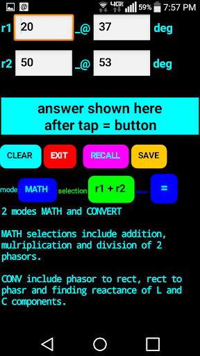 Phasor Calculator Lite