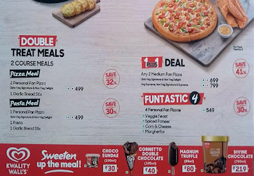 Pizza Hut menu 