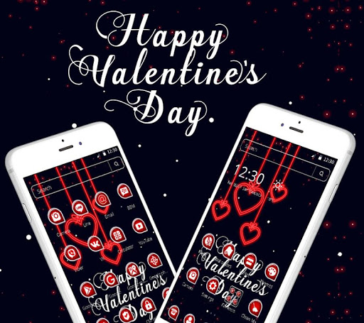 Valentine Day Red and Black Heart Theme ?