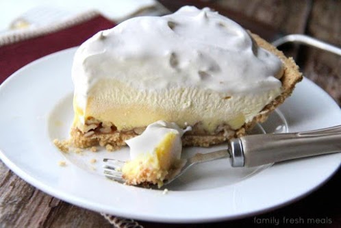 Triple-Layer Eggnog Pie