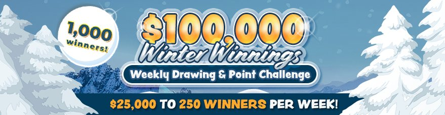 SugarHouse $100,000 Winter Winnings