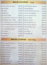 Saffron Exotic Family Restaurant menu 3