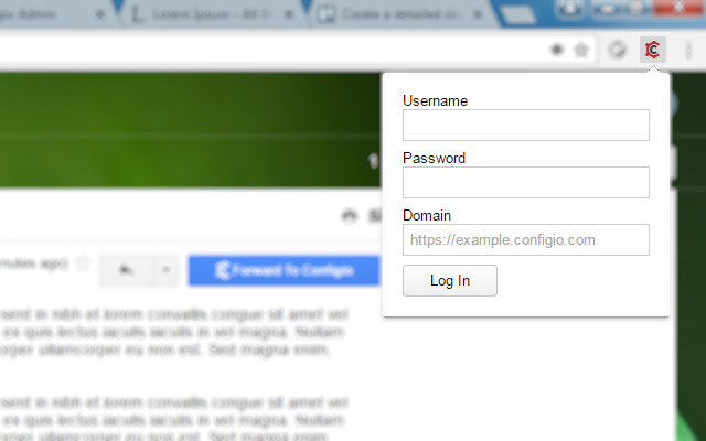 Configio Chrome Extension