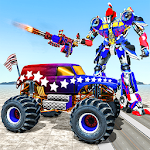 US Police Monster Truck Robot Transform Apk