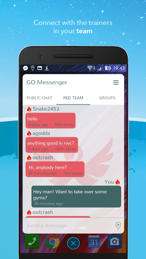    Messenger for Pokemon GO- screenshot  