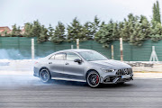 All-wheel drive was once a byword for understeer, but the CLA 45 has no trouble drifting. Picture: SUPPLIED