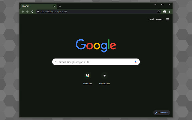 Dark L20 Green chrome extension