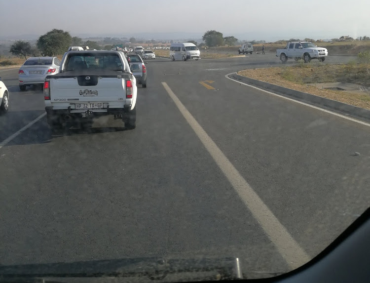 Motorists travelling to Lanseria airport were affected.