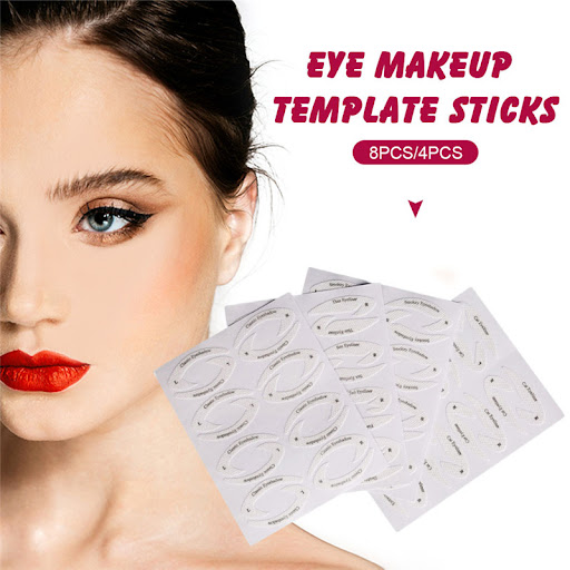 Title 3, Eyeshadow Eyeliner Makeup Template Sticker Crea...