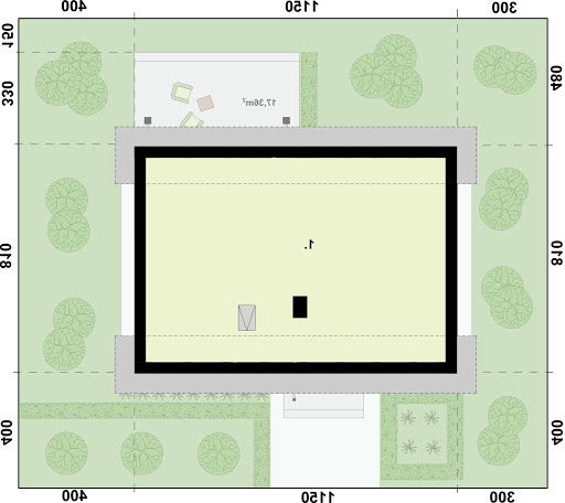 Trypolis 7 Szkielet Drewniany - Rzut strychu