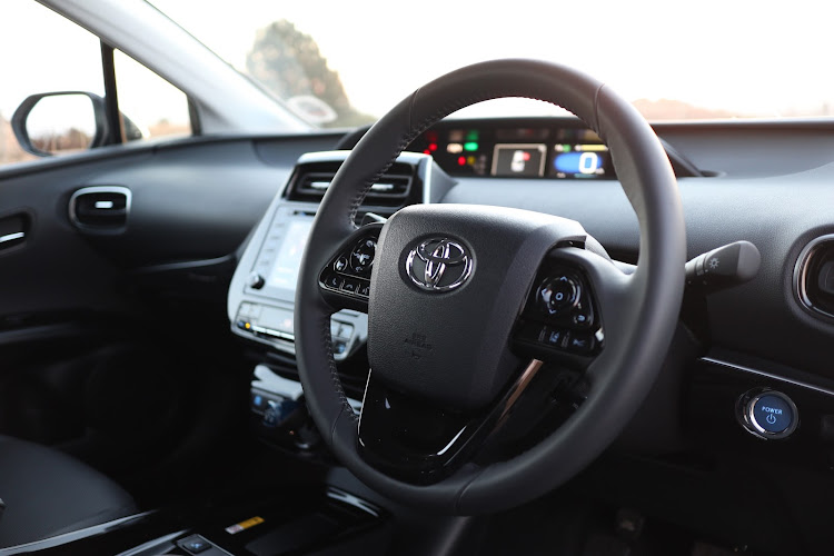 Prius cabin is comfortable and well-equipped.