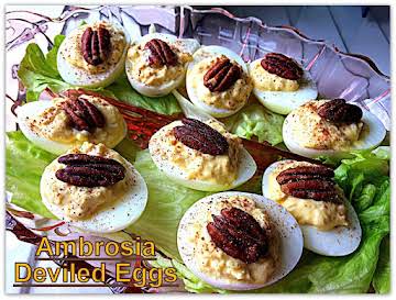 Ambrosia Deviled Eggs