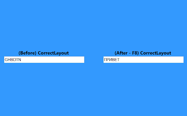 CorrectLayout chrome extension