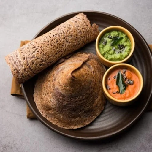 Mashed Aloo Ragi Dosa