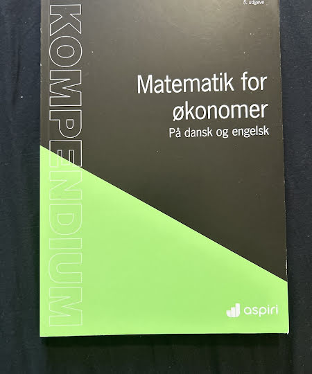 Kompendium Matematik for økonomer 