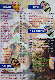 Selfie Pan Mahal And Food Center menu 2