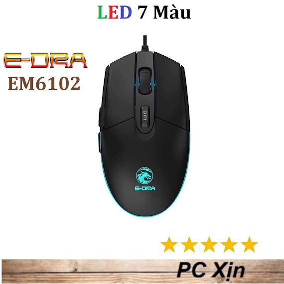 Chuột E - Dra Em6102 Gaming Led 7 Màu Chính Hãng