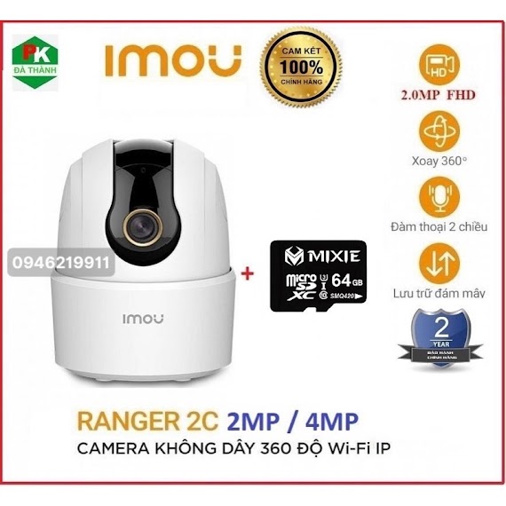 Camera Imou Ranger 2C 2Mp/4Mp Ta22Cp / Ta42Cp Hàng Chính Hãng