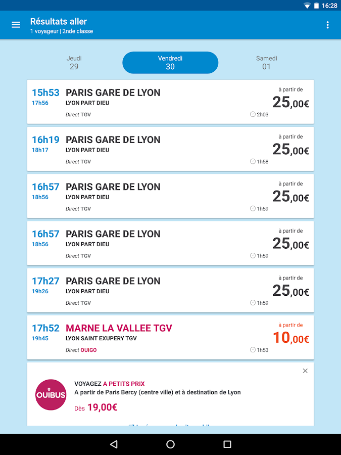 voyages sncf billets