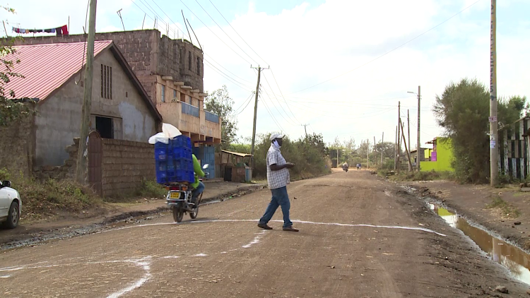 A section of the Gatuanyaga ring-road in Thika East.