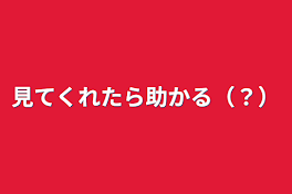 見てくれたら助かる（？）