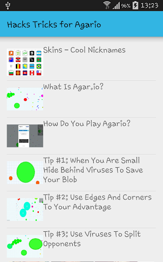 Hacks Tip and Trick for Agario