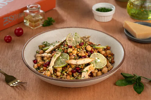 Chickpea Salad With Grilled Chicken