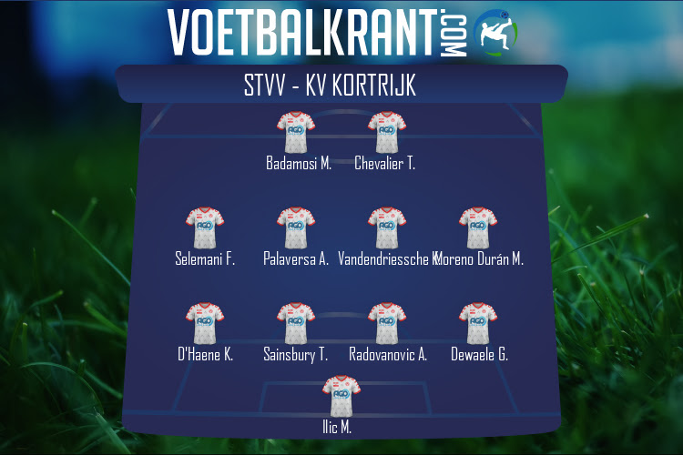 Opstelling KV Kortrijk | STVV - KV Kortrijk (21/08/2021)