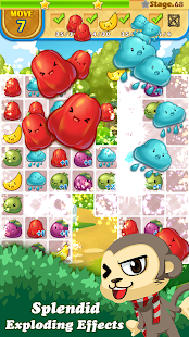 Monkey Fruits Crush (Mod Gems)