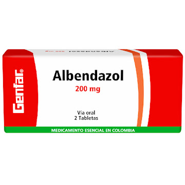 Albendazol Genfar 200 mg Caja x 2 Tabletas  