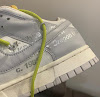 off-white x nike dunk low 50 of 50 white/metallic silver-butter