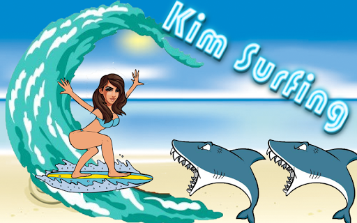 Kim Surf With Sharks Free Game