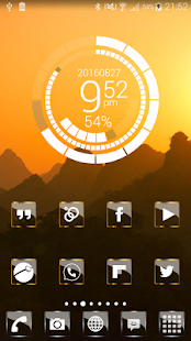 Golden Glass Nova Icon Pack Screenshot