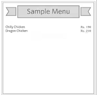 M M Classic Kitchen menu 1