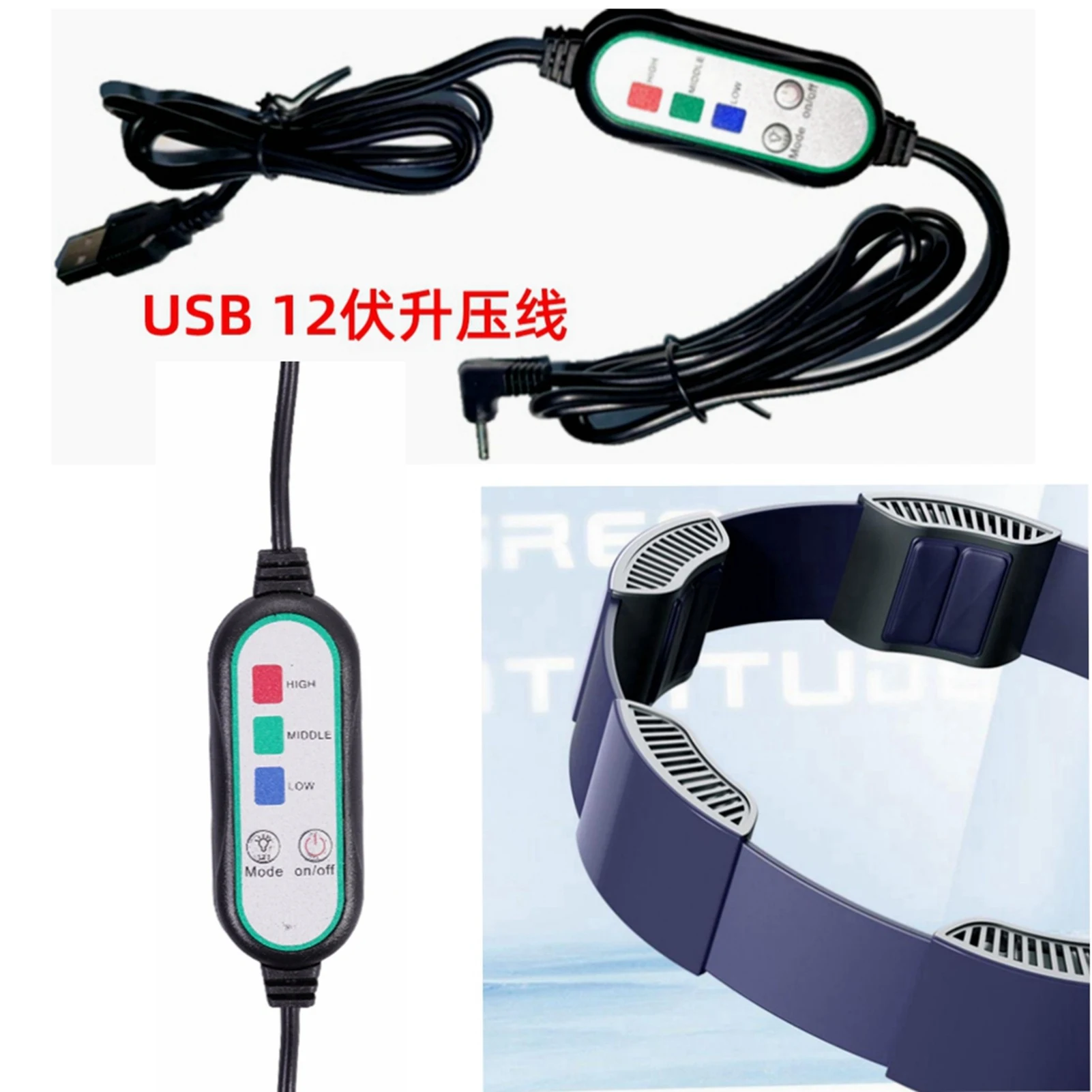 Title 10, Ventilateur de Ceinture Portable Créatif avec A...