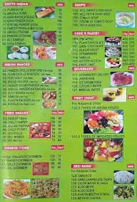Evergreen Sweets menu 4