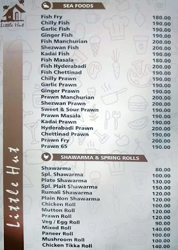 Little Hut menu 