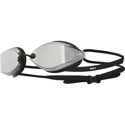 TYR Tracer X Racing Mirrored Goggle - One Size Black Frame/Clear Gasket (open box)