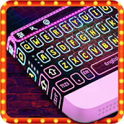 Neon Pink Keyboard Theme  Icon