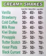 Fresh Juice And Shake Bar menu 2