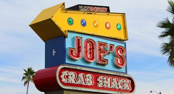 Joe's Crab Shack sign in Orlando