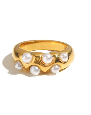 Franse Vintage Ring 18K Goud Roestv - 1