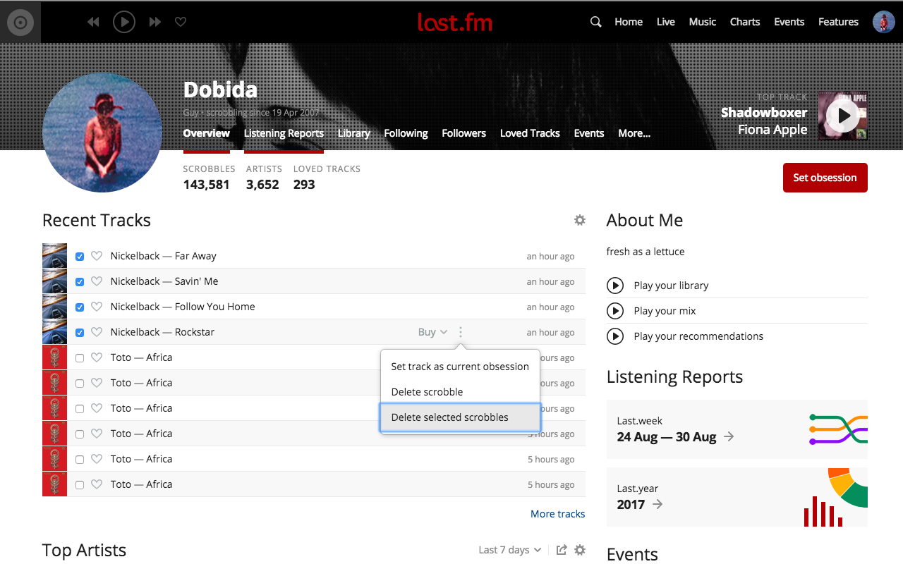 Last.FM Unscrobbler Preview image 0