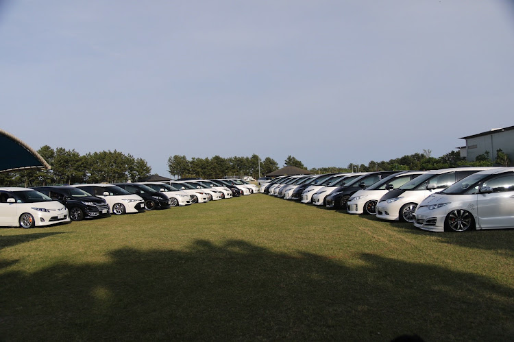 エスティマの愛車の横顔・整列写真・M@E・エスティマ全国OFFに関するカスタム事例の投稿画像3枚目
