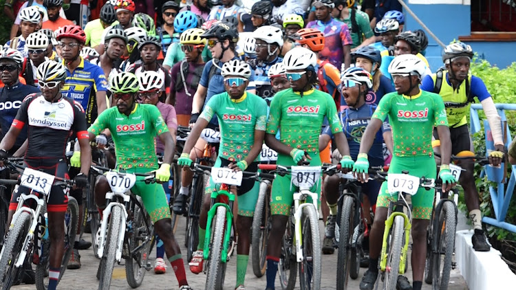 Bikers from all over Kenya at the starting point of Sokoke Forest MTB Challenge which seeks to raise funds for conserving Arabuko Sokoke forest