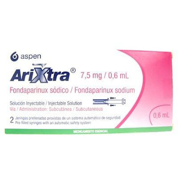 Arixtra Fondaparinux Sódico 7.5mg/0.6m Aspen Caja x 2 Jeringas  