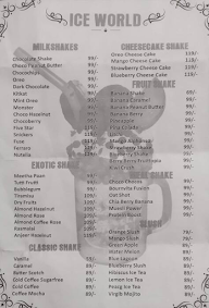 Ice World menu 2