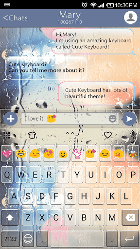 Free Glass Emoji Keyboard Skin