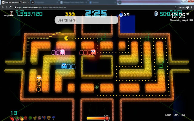 Pacman wallpaper hd new tabs