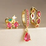 Y260183 Gold Red 3PCs